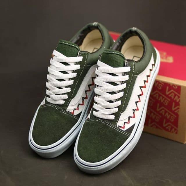 green custom vans