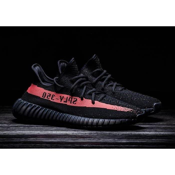 Sepatu Adidas Yeezy Boost V2 350 Sply Black Orange Original Premium