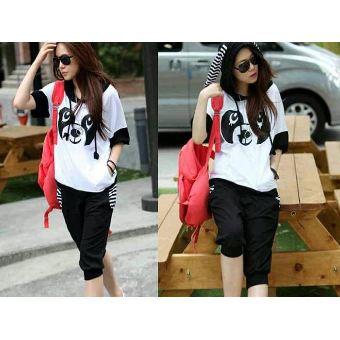 Gambar Setelan Panda - Putih dari mytrendfashion_NEW undefined Tokopedia