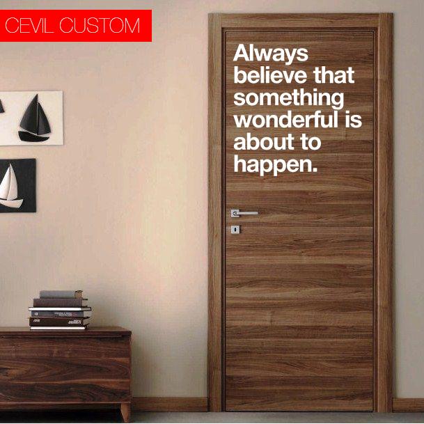 Gambar Wall Sticker Quotes cutting custom always believe - NO 2 dari CevilCustom undefined Tokopedia