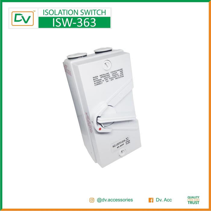Gambar ISOLATOR SWITCH ON-OFF 3Pole (3Phase) 63A / ISW-363 dari DV.Switchboard undefined Tokopedia