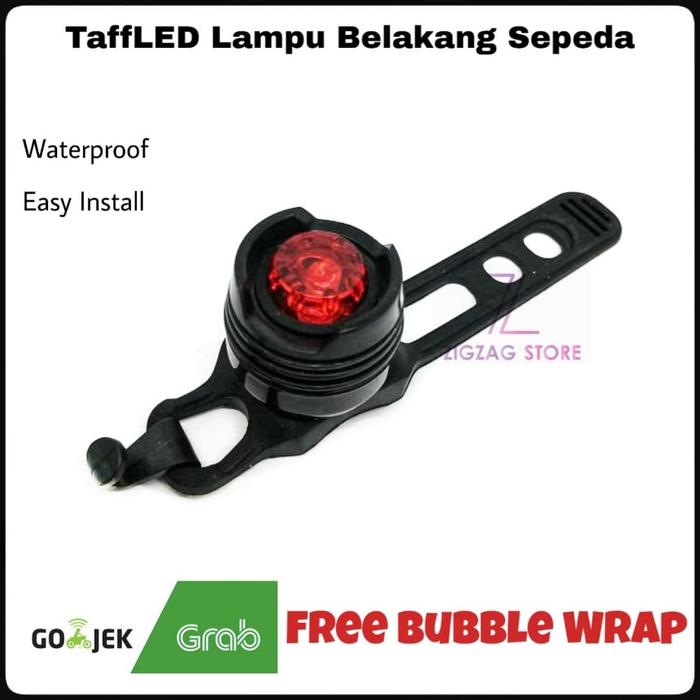 Gambar Lampu Sepeda Belakang Taffware / TaffLED Waterproof dari ZigZag-Store undefined Tokopedia