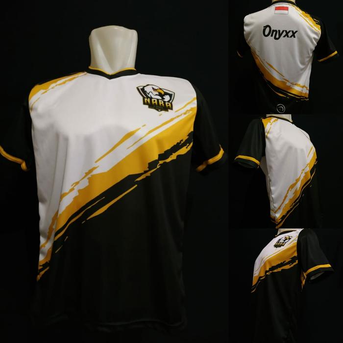Jual Baju Kaos Jersey NARA Esport PUBG,MLBB,FIFA Free Nickname L