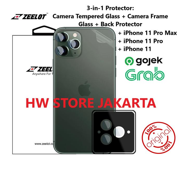 Camera Lens and Back Protector iPhone 11 Pro Max 11 Pro 11 Zeelot  iPhone11ProMax