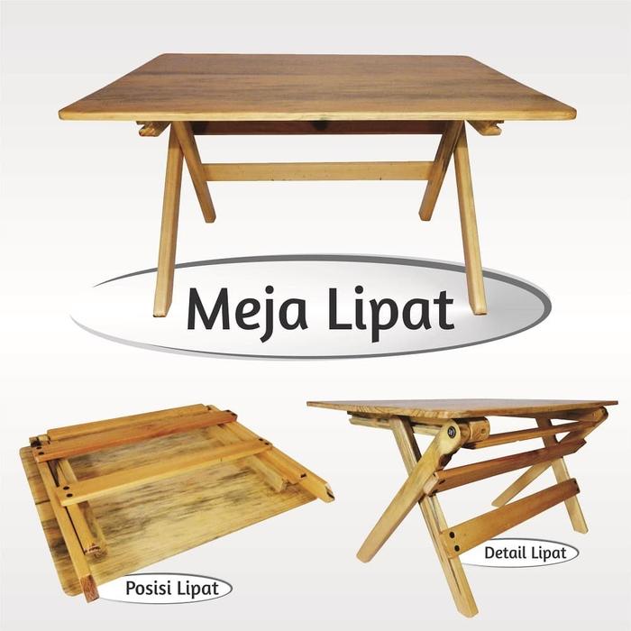 Jual Meja Lipat Meja Laptop Meja Belajar Anak Meja Kayu Lipat Tanggung Kota Blitar Toko Kencana Express Tokopedia