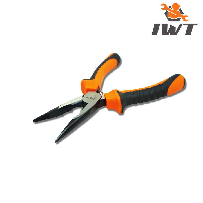 Gambar Tang Cucut Tang Lancip Long Nose Plier IWT - 8inch dari Santoso Teknik 19 Tokopedia undefined Tokopedia