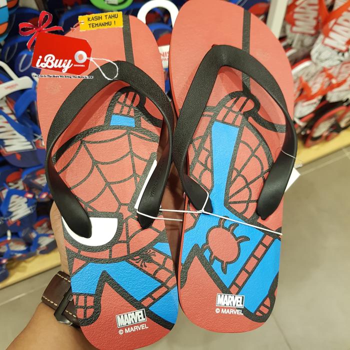 Jual Miniso Cute Spiderman Sandal Slippers Red - Jakarta Utara - iBuy |  Tokopedia