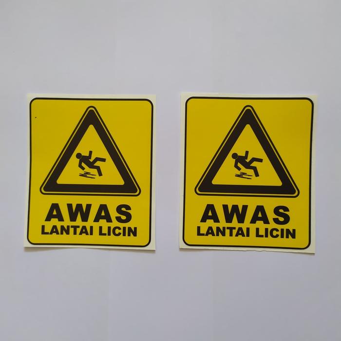 Jual Stiker Tanda Awas Lantai Licin Jakarta Barat Tokopastijaya Tokopedia