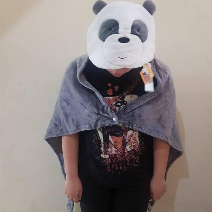 We Bare Bears Hooded Blanket atelieryuwa.ciao.jp