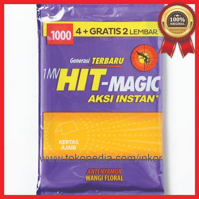 Gambar HIT MAGIC AKSI INSTAN KERTAS NYAMUK FLORAL 1MV 6PCS dari Inko. undefined Tokopedia
