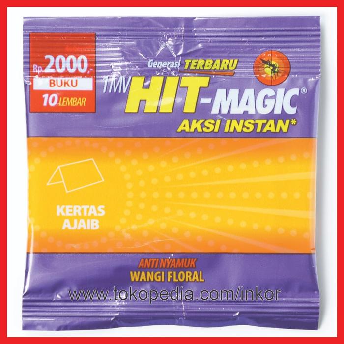 Gambar HIT MAGIC AKSI INSTAN KERTAS NYAMUK FLORAL 1MV 10PCS dari Inko. undefined Tokopedia