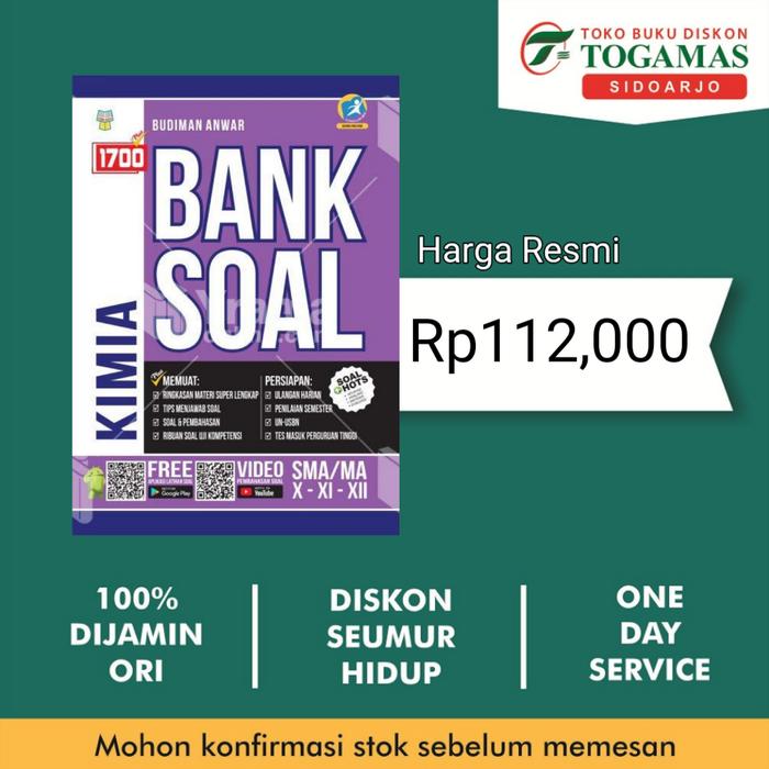 Jual Hots Bank Soal Kimia Sma Ma Smk Mak Kelas X Xi Xii Kab Sidoarjo Togamas Sidoarjo Store Tokopedia