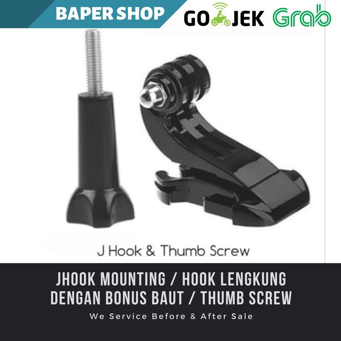 Gambar J Hook Mounting Jhook Mount Hook Panjang With Thumb Screw Baut - JHOOK + BAUT dari Baper Shopping undefined Tokopedia
