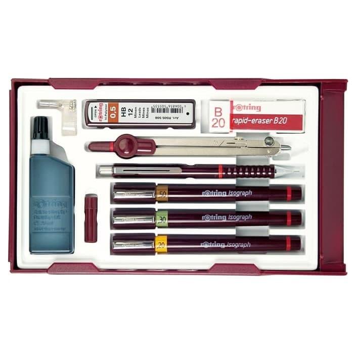 Gambar ROTRING RAPIDO SET 0.1/0.3/0.5 dari Pramana Nenggala Prima undefined Tokopedia