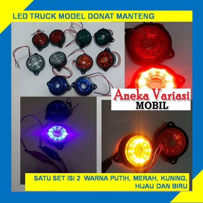 Gambar LED TRUCK MODEL DONAT 24 VOLT MANTENG PER SET ISI 2 - Merah dari anekavariasimobil undefined Tokopedia