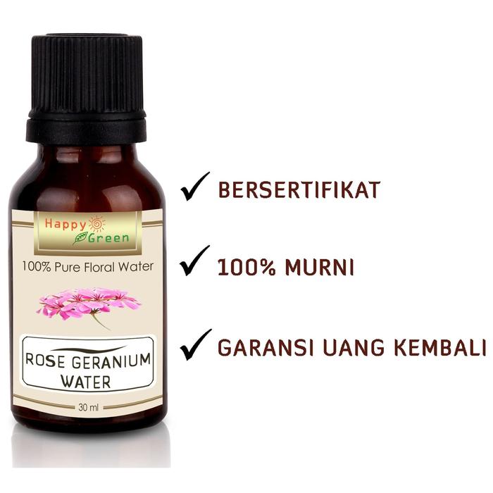 Gambar Happy Green Rose Geranium Floral Water (30 ml) - Hydrosol Distillate - 30 ml dari Happy Green Garden - JKT undefined Tokopedia