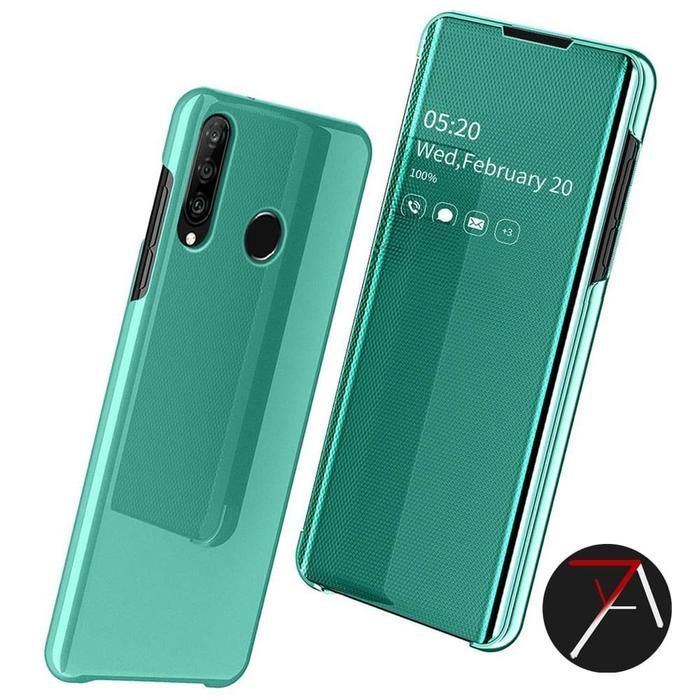 Gambar Huawei P30 Lite P30Lite Flip Mirror Clear View Motif Cover Case Casing - Gold, Huawei P30 Lite dari 17 Agustus Case undefined Tokopedia