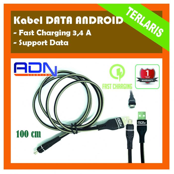 Gambar ADN kabel Data ANDROID Kabel Casan MICRO USB kabel Charger NOT VIVAN dari ADN.GARAGE undefined Tokopedia