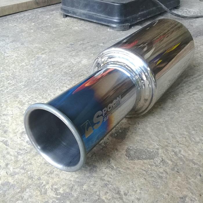 Gambar Knalpot Mobil Baby Spoon Jazz Civic Brio Avanza Xenia Grandmax Vios dari IDR Exhaust System undefined Tokopedia
