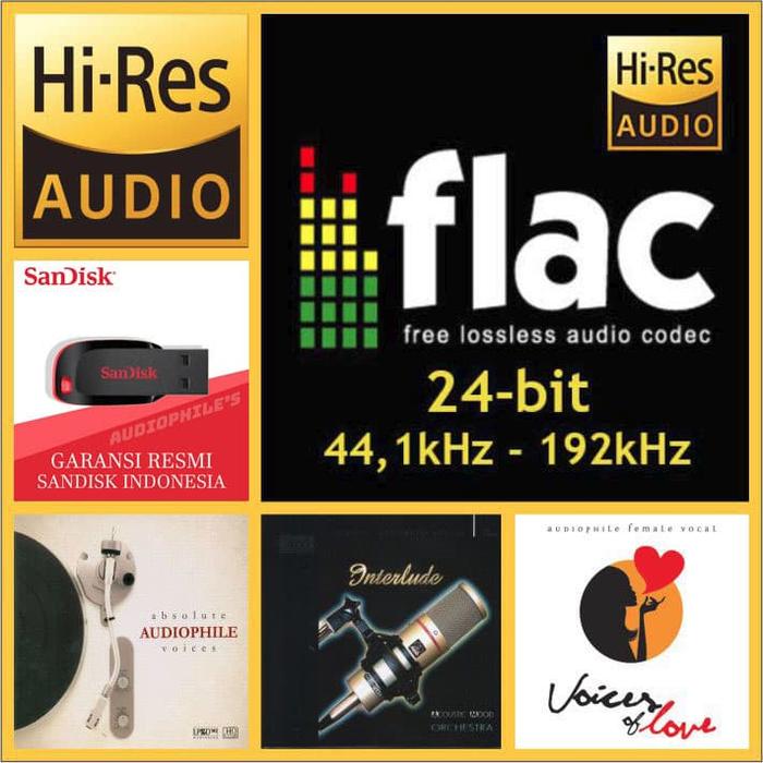 Jual Flac 24bit Kompilasi Audiophiles Vol 3 & FD 32GB Digital Audio Kota Bandung