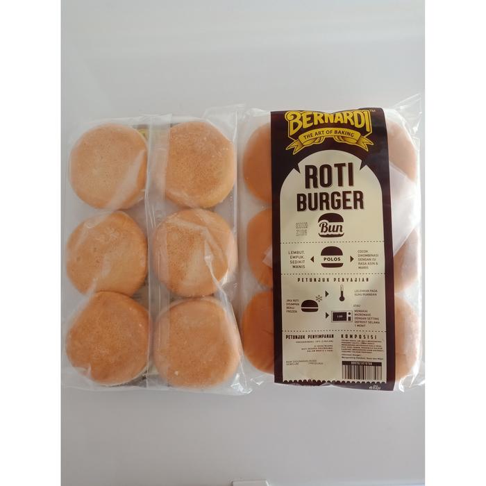 Jual Roti Burger Bernardi Medium Polos Isi 6 Kota Surabaya So Delish Frozen Food Tokopedia