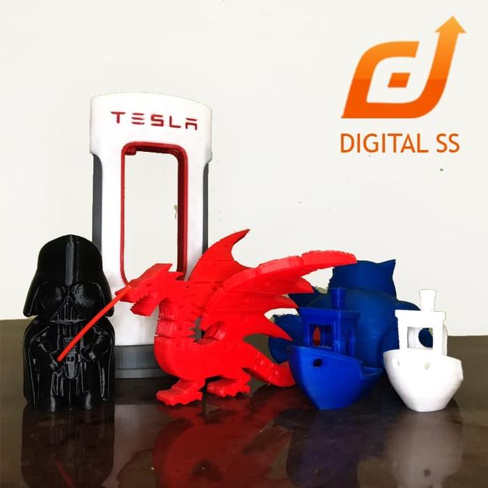 Gambar Jasa Cetak Custom 3D print bahan Plastik PLA desain model Printing - Hitam dari Digital SS undefined Tokopedia