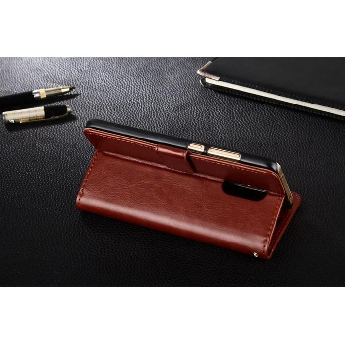 Gambar ASUS ZENFONE 4 MAX/PLUS/PRO 5,5INCH ZC554KL LEATHER CASE FLIP WALLET - Cokelat dari MerymartCasehp undefined Tokopedia