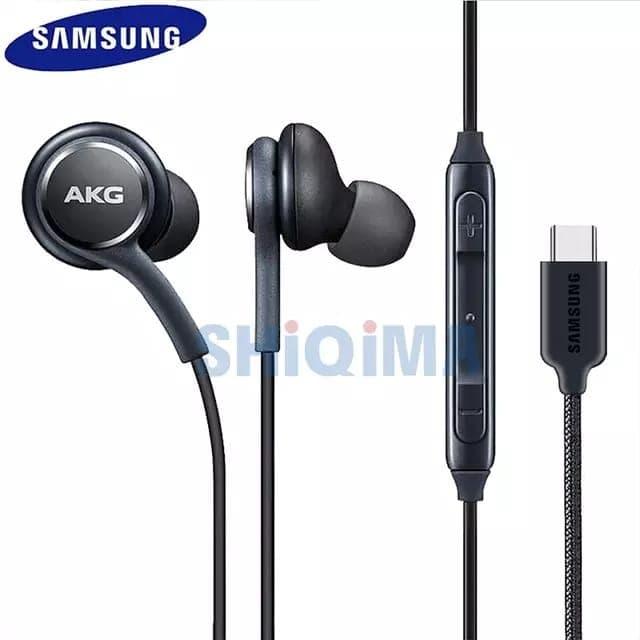 Jual ORIGINAL Handsfree Headset Earphone AKG USB C Samsung Note 10