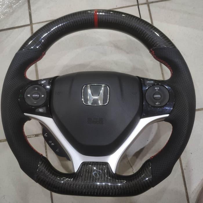 Jual Steering Wheel Stir Honda Civic Fb Carbon Kevlar Kulit Asli Jakarta Pusat Aneka Jaya Accesoriese Tokopedia