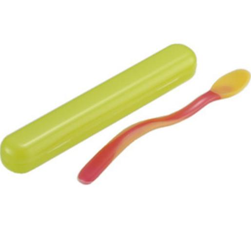 Gambar Richell Soft Feeding Spoon With Case Sendok Makan Bayi Anak dari Papamama Babyshop undefined Tokopedia