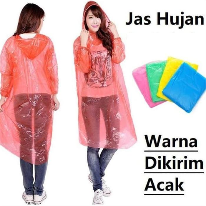 Gambar Jas Hujan Plastik Tipis dari zackfair232 undefined Tokopedia