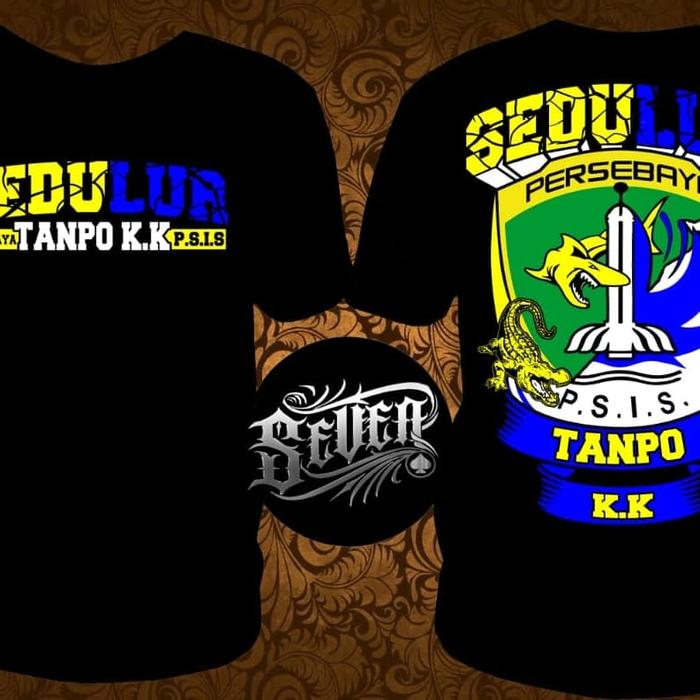 Gambar KAOS TSHIRT PERSEBAYA PSIS SEDULUR SABLON PLASTISOL - Hitam, L dari Arjuna OS undefined Tokopedia