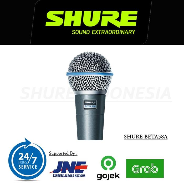 Gambar SHURE MIC BETA58A Dynamic Vocal Microphone dari Shurnesia Earphone Shop undefined Tokopedia