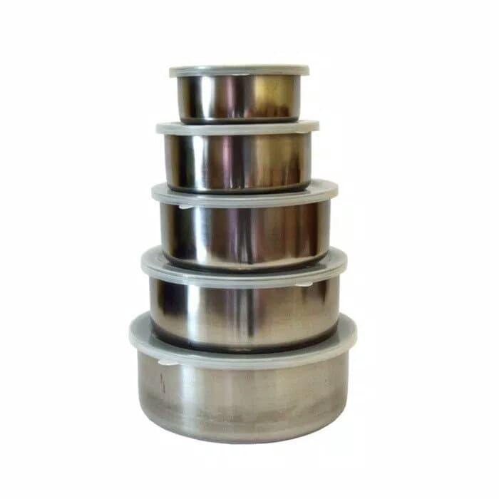 Gambar Rantang 5 Susun Stainless Steel - Kotak Bekal Makan dari Puserba undefined Tokopedia