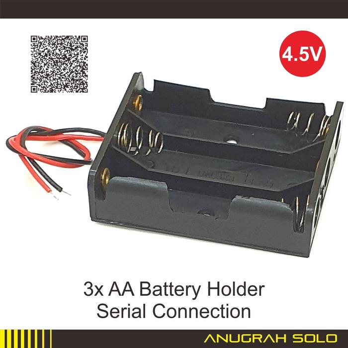 Gambar Box Baterai 3x AA Battery Holder Baterry Case Batere Koneksi Seri dari AnugrahSolo undefined Tokopedia