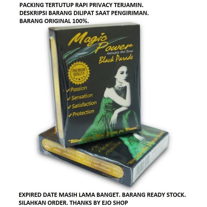 Gambar Tissue Magic Power Black Parade 1 Kotak Isi 6 Sachet AMAN DEPKES dari EJO SHOP undefined Tokopedia