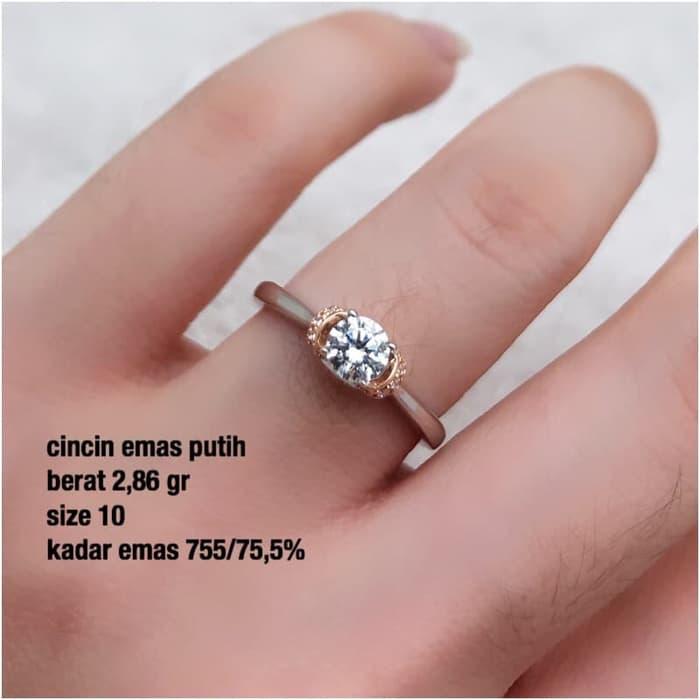 Jual Cincin Emas Putih 2 86 Gr 2 Kota Medan Diamond Jaya Str 