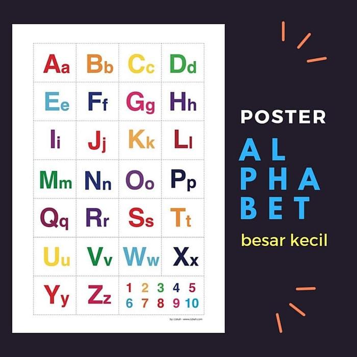 Jual Poster Alphabet Kapital Untuk Belajar Mengenal Huruf Anak Balita Kab Sleman Luma Lumi Shop Tokopedia