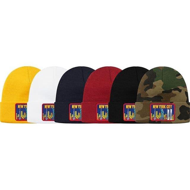 SUPREME NY PATCH BEANIE FW19 WEEK13 