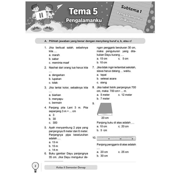 Jual Buku Murah Buku Latihan Soal Tematik Sd Kelas 2 Semester Genap Jakarta Utara Bagiyahalim Tokopedia