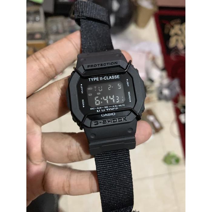 Jam Tangan Casio G shock Dw d5600 Kanvas Full Black