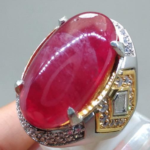 Jual Cincin Batu Merah Delima Rubi Ukuran Besar Asli Paling Diminati Kota Surakarta Antik Keris Tokopedia