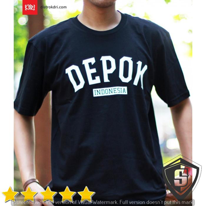 Gambar KAOS DEPOK INDONESIA Baju Cowo COTTON Spandex -HIGH QUALITY -KAOS DIS dari Siladamas undefined Tokopedia