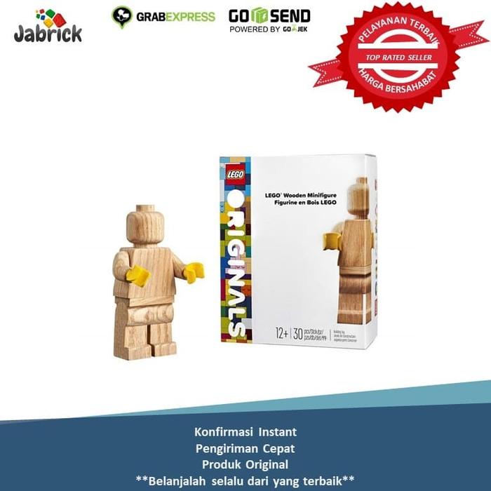 Gambar LEGO 853967 Wooden Minifigure dari Jabrick Rumah LEGO undefined Tokopedia