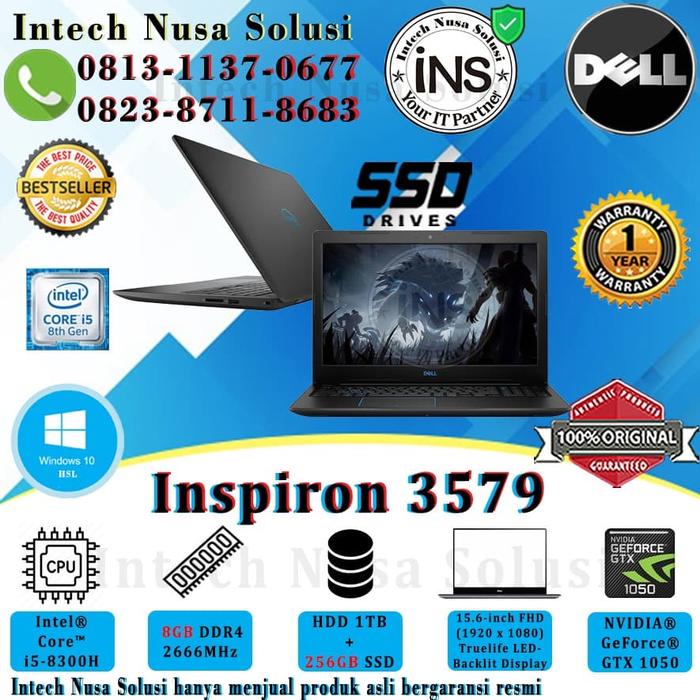 Jual DELL Inspiron 3579 G3 15 Core i5-8300H 8GB 1TB+256GB VGA 4GB