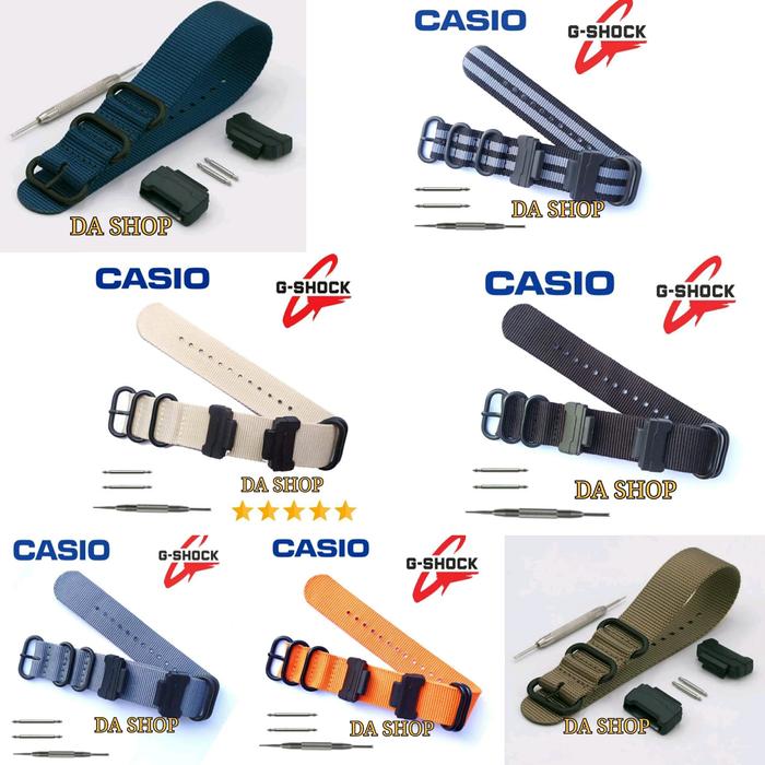 Jual strap nato canvas tali jam casio g 
