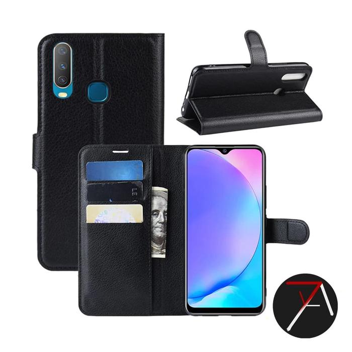 Gambar Samsung Galaxy A20S Flip Wallet Dompet Kulit Leather Cover Case Casing - Hitam, Samsung A20S dari 17 Agustus Case undefined Tokopedia