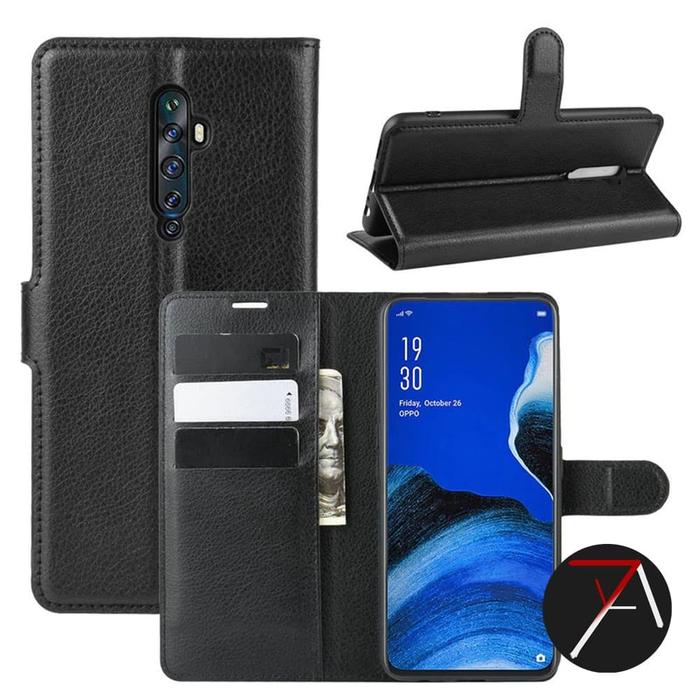 Jual Oppo Reno2 Reno Flip Wallet Dompet Kulit Leather Cover Case
