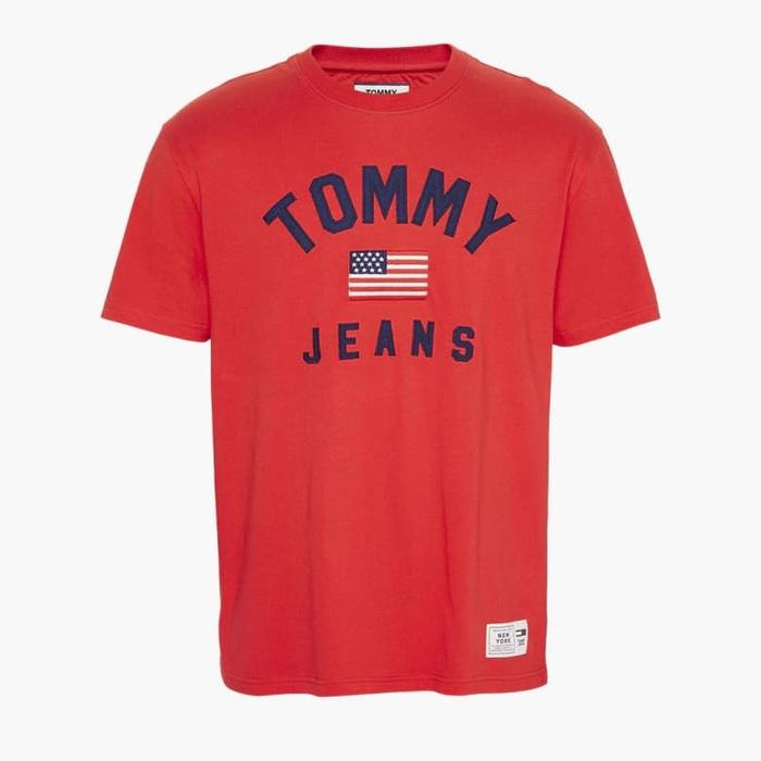 Jual TOMMY HILFIGER Usa Flag T-Shirt Product Code: THRDM07068 Original -  Kota Tangerang - Zidan original | Tokopedia