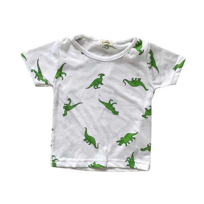 Gambar Lumik White Dinosaurus Tee - 1-2 tahun dari Lumik Baby Shop undefined Tokopedia